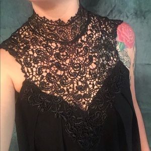 Elegant High Neck Dress